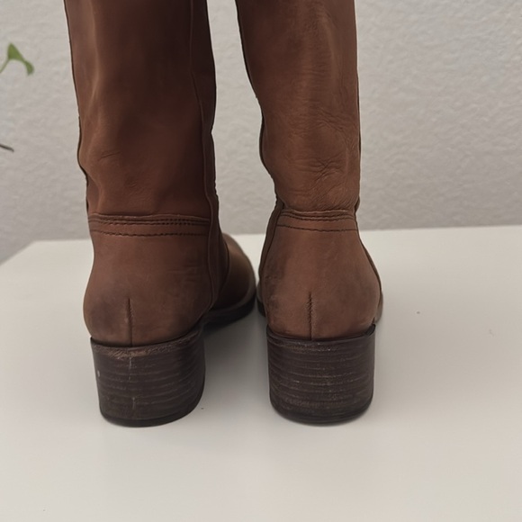 Halogen Leather Riding Boots Brown Tall Knee High Women’s Size 6 1/2B - Picture 7 of 13